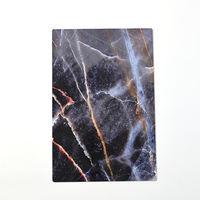 Panneau mural en PVC effet marbre, feuille de PVC marbré pour murs