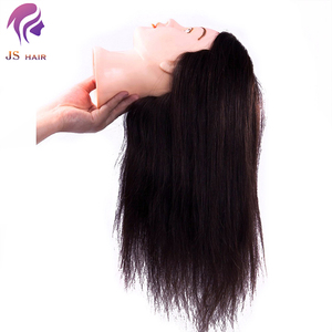 Maniquies Tête Femmes avec Cheveux Humains Tête <span class=keywords><strong>d</strong></span>'Entraînement Cosmétologie Outils de Salon Mannequin Mannequin Pratique Tête <span class=keywords><strong>d</strong></span>'Enseignement pour la Formation - Product Image 2