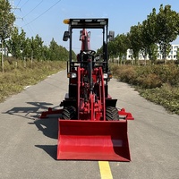 Mini chargeuse-pelleteuse TOSH 1 tonne, la plus petite du marché avec des composants de boîte de vitesses de pompe à roulement de moteur.