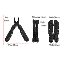 Pince multifonction pliable en acier inoxydable à dents crantées, kit d'outils DIY OEM avec coupe-fil – Vente chaude
