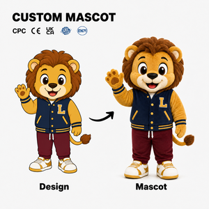 Nuovo Design OEM Divertenti Costumi Mascotte 3D a Forma di Leone, <span class=keywords><strong>Personaggi</strong></span> Cartoon Personalizzati - Product Image 3