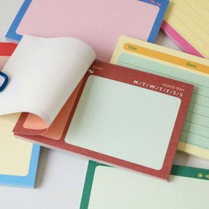 Bloc de Notas Portátil Multicolor, Hojas Sueltas No Adhesivas, Papel para Notas, Personalizado para la Escuela, Oficina, Aprendizaje, Planificación Horizontal - Product Image 6