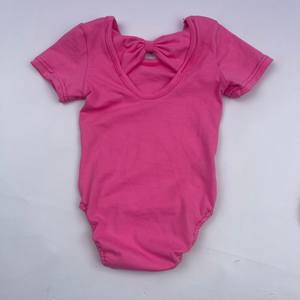 Vêtements pour enfants à smocks, justaucorps en coton multicolores à manches courtes pour enfants, justaucorps une pièce pour bébé avec nœud au dos - Product Image 4