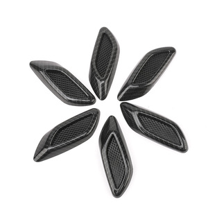 <b>Car</b> Fake Air Vents Carbon Fiber Texture ABS Adhesive Side Fender <b>Decals</b> Six Pack - Product Image 1