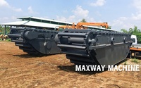 MAXWAY MACHINE COMPANY, MAX200PU-S Train de roulement de ponton pour excavatrice amphibie
