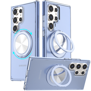 Soonleader Hot Hard Matte UV TPU <span class=keywords><strong>Cover</strong></span> del <span class=keywords><strong>telefono</strong></span> per Samsung Galaxy S24 Ultra Mobile custodia con coperchio posteriore porta anello - Product Image 2