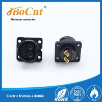 Jbocnt Connecteur Mâle Moto en Cuivre Haute Intensité 80-100A IP67, Bornes de Charge Électriques à Friction 2P 8 Cœurs avec Boucle en Nylon