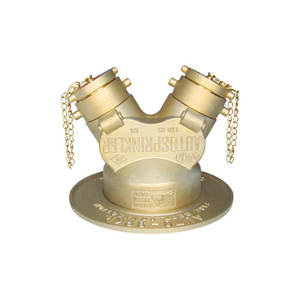 Raccordement d'entrée de service d'incendie exposé en laiton à <span class=keywords><strong>2</strong></span> voies de type Y ANSI (FDC) Offre Spéciale accessoire d'équipement de lutte contre l'incendie Type exposé - Product Image 4