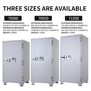 Caja fuerte de seguridad oculta, 150 cm de altura, gran tamaño, resistente al fuego, antirrobo, 7120D - Product Image 4