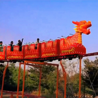 Parc d'attractions aventure tour coulissant dragon train mini montagnes russes pour adulte à vendre