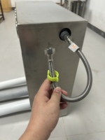 Système de filtration d'eau domestique en acier inoxydable à 3 étapes avec entrée/sortie de 1 pouce, incluant un filtre à sédiments Big Blue de 20" x 4.5"