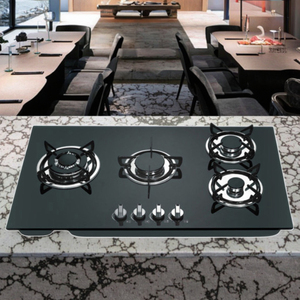 Table de cuisson à gaz encastrable en acier inoxydable avec allumage électronique et protection anti-extinction pour GPL - Product Image 4