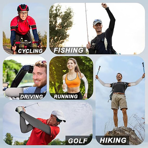 Manchons de compression sportifs personnalisés IDEA GIFT avec logo, en Spandex respirant, anti-UV, pour le cyclisme, pour hommes - Product Image 6