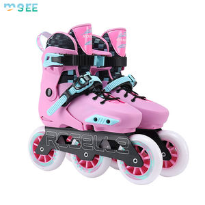 Patins à roulettes en ligne pour enfants SeeMore, débutants, garçons et filles, avec roues en PU, freestyle, slalom, <span class=keywords><strong>3</strong></span> roues, chaussures de patinage à roulettes - Product Image 2
