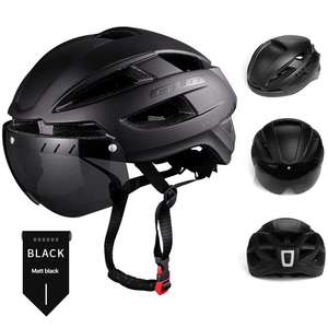 <span class=keywords><strong>Casco</strong></span> de <span class=keywords><strong>bicicleta</strong></span> GUB CJD XXL con gafas magnéticas y luz de advertencia Led Moldeado completo Big Head Riders First Choice - Product Image 2