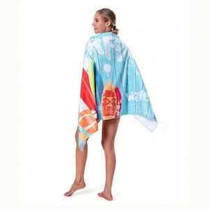 Serviette de plage surdimensionnée légère en microfibre, sans sable, à séchage rapide, écologique, avec logo personnalisé, pour adultes, femmes et hommes - Product Image 3