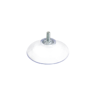 Heavy Duty Clear PVC Suction Cup with Screw M4 M5 M6 M8 Threaded Rod Glass Sucker Pad for Display OEM Fastener Manufacturer