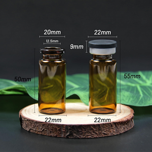 High Quality Freeze Dried Injection Vials Screen Pharmaceutical Botox Bottle Amber Glass Sterile Vials With <b>Rubber</b> Stopper Lid - Product Image 2