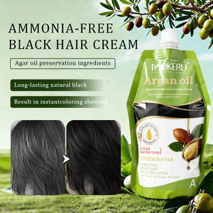 Per 500ml OEM nero colorante per capelli Shampoo chiaro tipo acqua nessuna macchia colore veloce olio di Argan di grado Premium copertura 100% permanente - Product Image 2