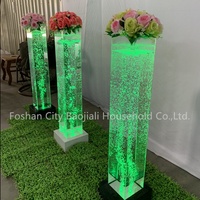 Piliers de décoration de mariage d'intérieur, tubes à bulles, lampes de sol sensorielles à LED, lampe à bulles d'eau
