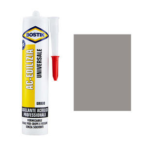 Bostik ACRÍLICO SILICONA AC EDILIZIA PAINTABLE ML 300 Adhesivo y sellador gris para arquitectura y construcción - Product Image 1