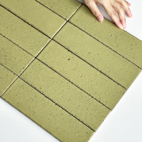 Carreaux muraux intérieurs de haute qualité pour salle de bain et cuisine, crédence jaune clair, carreaux de sol en céramique émaillée mate, carreaux rectangulaires