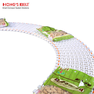 Hongsbelt HS-300B-PLUS chiều rộng tối thiểu 242mm Modular curvedconveyor vành đai cho băng tải cực rộng - Product Image 2