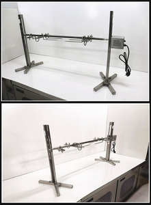 Heavy Duty Outdoor Toaster Spit Rotisserie BBQ Grill para cerdo Carbón Barbacoa Maquinaria de procesamiento de carne - Product Image 2