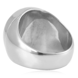 yunnique Men's <b>Titanium</b> Steel <b>Ring</b> Geometric Pattern Great Wall Design Retro Style Gift Jewelry - Product Image 3