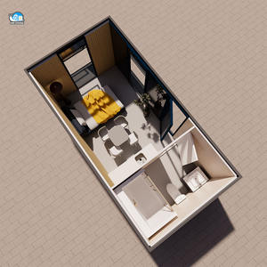 ภาชนะใส่ของในห้องแอปเปิ้ลแบบใหม่20FT บ้านสำเร็จรูปกระท่อมแอปเปิ้ลขนาดเล็กบ้านภาชนะใส่นอนสำหรับโรงแรม - Product Image 6