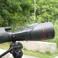 Longue-vue étanche FMC 25-75x100 BAK4 avec adaptateur pour téléphone, champ de vision large, idéale pour l'observation des oiseaux, la faune, les croisières et les excursions