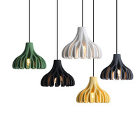 Lustre en résine Macaron de designer pour restaurant, bar, bureau, étude, lampes nordiques créatives personnalisées, suspension LED commerciale