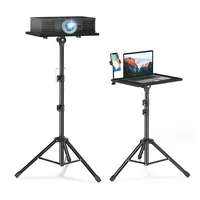  Duronic Table Stand WPS20 Adjustable Height Floor  Projector/Laptop Stand with Wheels : Electronics