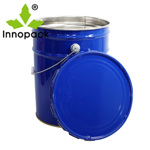 ถังสีโลหะขนาด 18 ลิตร และ 20 ลิตร พร้อมหูหิ้ว ทรงกลม สำหรับน้ำ น้ำมันเบนซิน อาหาร วัสดุพลาสติก - Product Image 3