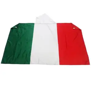 意大利车身旗3 'x 5' 意大利斗篷风扇旗90 x 150厘米横幅3x 5英尺