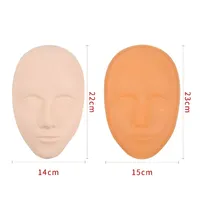 Tête d'entraînement 5D pour tatouage facial, Peau en silicone pour la pratique du maquillage permanent des lèvres et des sourcils, Tête de mannequin, Peau de visage