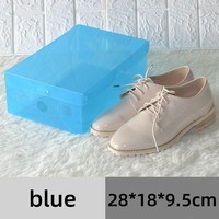 Boîte à chaussures pliable transparente en plastique transparent, forme carrée, empilable, pour le rangement à domicile, 6-10L