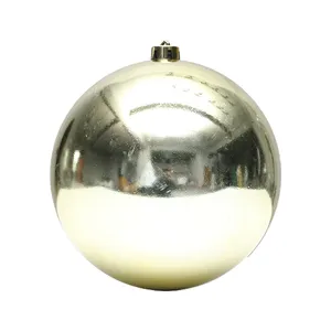カスタムラージクリスマスプラスチッククリスマスボール40cm50cm 60cm 80cm100cm屋外ショッピングモール装飾用ビッグクリスマスボール