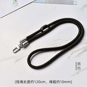 Sac bandoulière personnalisé en polyester long avec cordon rond pour téléphone portable et lanière de cou avec boucle métallique pour smartphone - Product Image 3