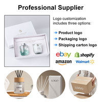 Diffuseur à roseaux de luxe Coffret cadeau de bougies parfumées de haut niveau avec boîte vente en gros