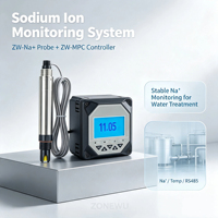 Ensemble sonde et contrôleur d'ions potassium RS485 K+, moniteur de qualité de l'eau en ligne pour le traitement de l'eau potable et municipale