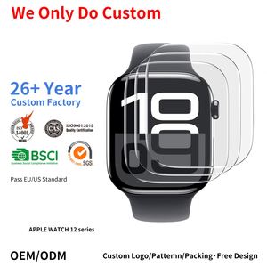 Protection d'écran personnalisée pour Apple Watch Series 12 SE4, film hydrogel souple auto-réparant, 40 mm, 44 mm, 42 mm, 46 mm, protection TPU pour montre intelligente - Product Image 1