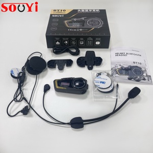 Auriculares de Comunicación para Motocicleta con Pantalla OLED de 0.96 Pulgadas y Función de Respuesta Automática BT10 Full-duplex Bidireccional para Sincronización - Product Image 6