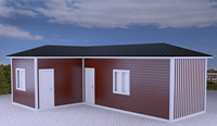 Maison Modulaire Conteneurisée 20ft 40ft Préfabriquée Moderne à Panneaux Sandwich Installation Rapide Bureau Hôtel École Hôpital Extérieur