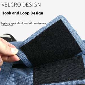 กระเป๋าเป้สะพายหลังสำหรับใส่สัตว์เลี้ยงสุนัขทันสมัยมีสไตล์กระเป๋าใส่สัตว์เลี้ยงลายพื้นปิดด้วยกระดุมกระเป๋าใส่สัตว์เลี้ยงแบบไม่มีมือจับสำหรับเดินทางในเมือง - Product Image 4