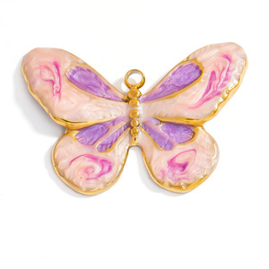Pendentifs en acier inoxydable sur le thème de l'océan, étoile de mer, papillon, fleur, breloques pour bijoux DIY, accessoire unisexe, origine Yiwu - Product Image 3