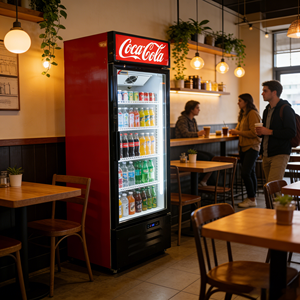 Congélateur de vitrine commercial, <span class=keywords><strong>réfrigérateur</strong></span> à rideau d'air ouvert pour supermarché, pour viande, légumes, fruits - Product Image 1
