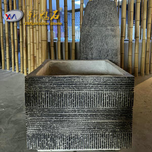 Maceta de Hormigón GRC con Diseño de Piedra Mágica, Estilo Europeo, para Interior y Exterior, Imitación Piedra - Product Image 3