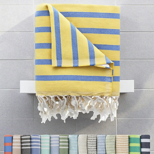 Toallas de Baño Blancas de Algodón Turco con Estampado Animal y Bordado, de Secado Rápido, al por Mayor para Hoteles y Playa, Marca MSF - Product Image 3