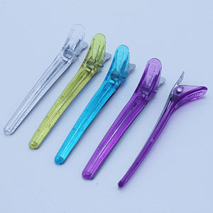Pinces à cheveux en plastique cristal <span class=keywords><strong>professionnel</strong></span> clair outil de coiffure polyvalent pour salon de coiffure et vente entière d'usine à la maison - Product Image 3